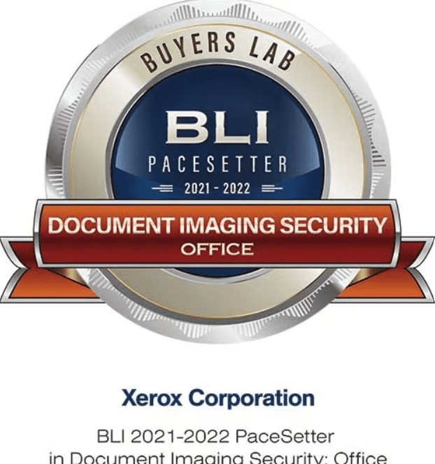 BLI 2021-2022 PaceSetter Awards in Document Imaging Security for the Office