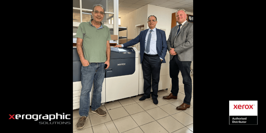 Xerographic Solutions Ltd, the Authorized Distributor of Xerox in Cyprus, announces a new successful sales deal with Kailas Printers & Lithographers Ltd, for a brand new Xerox® Versant® 4100 Press.