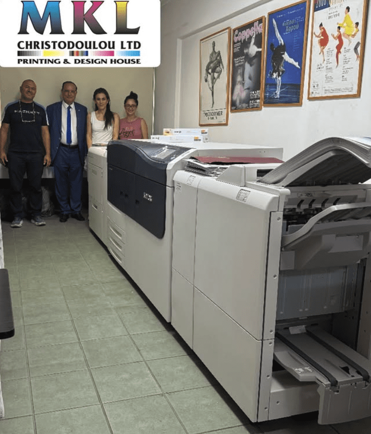 Xerographic Solutions Ltd, the Authorized Distributor of Xerox in Cyprus, announces a new successful sales deal with MKL Printing House, for a brand new Xerox® Versant® 280 Digital Press.