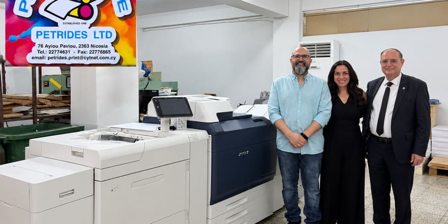 Visit to Petridis Printing House alongside Xerox production printing equipment